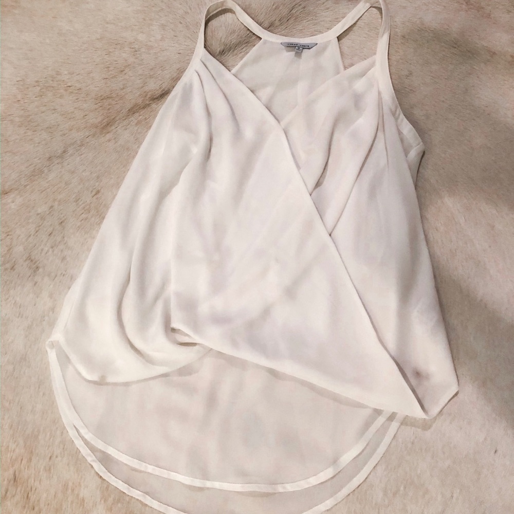 Naked Zebra White Flowy Cami Top!